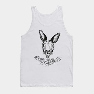 Rabbit Skull and Rose Tank Top